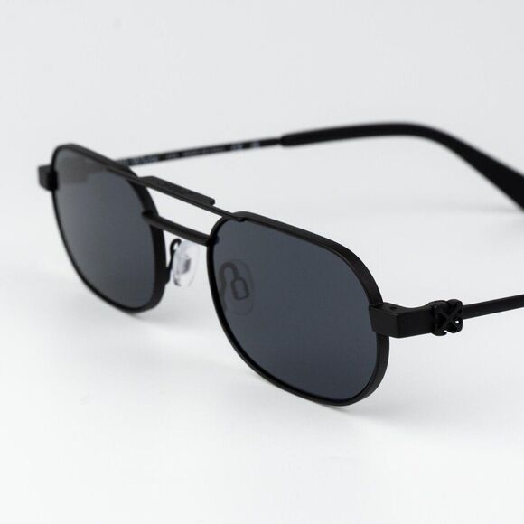 Off-White VAIDEN Women Sunglasses Black Grey Oval OERI123 VAIDEN 1007 main image 6